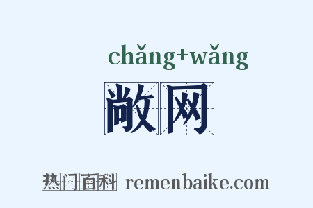 敞网是什么意思的图片